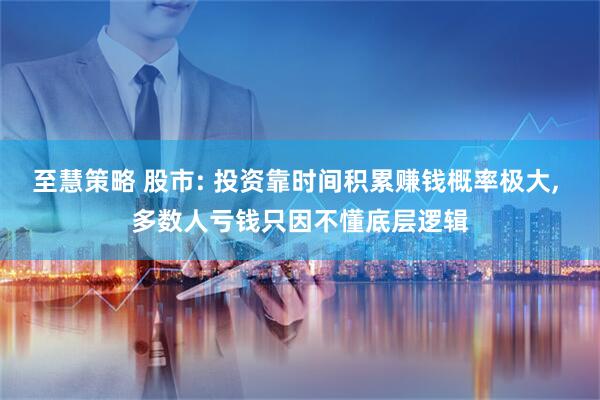 至慧策略 股市: 投资靠时间积累赚钱概率极大, 多数人亏钱只因不懂底层逻辑